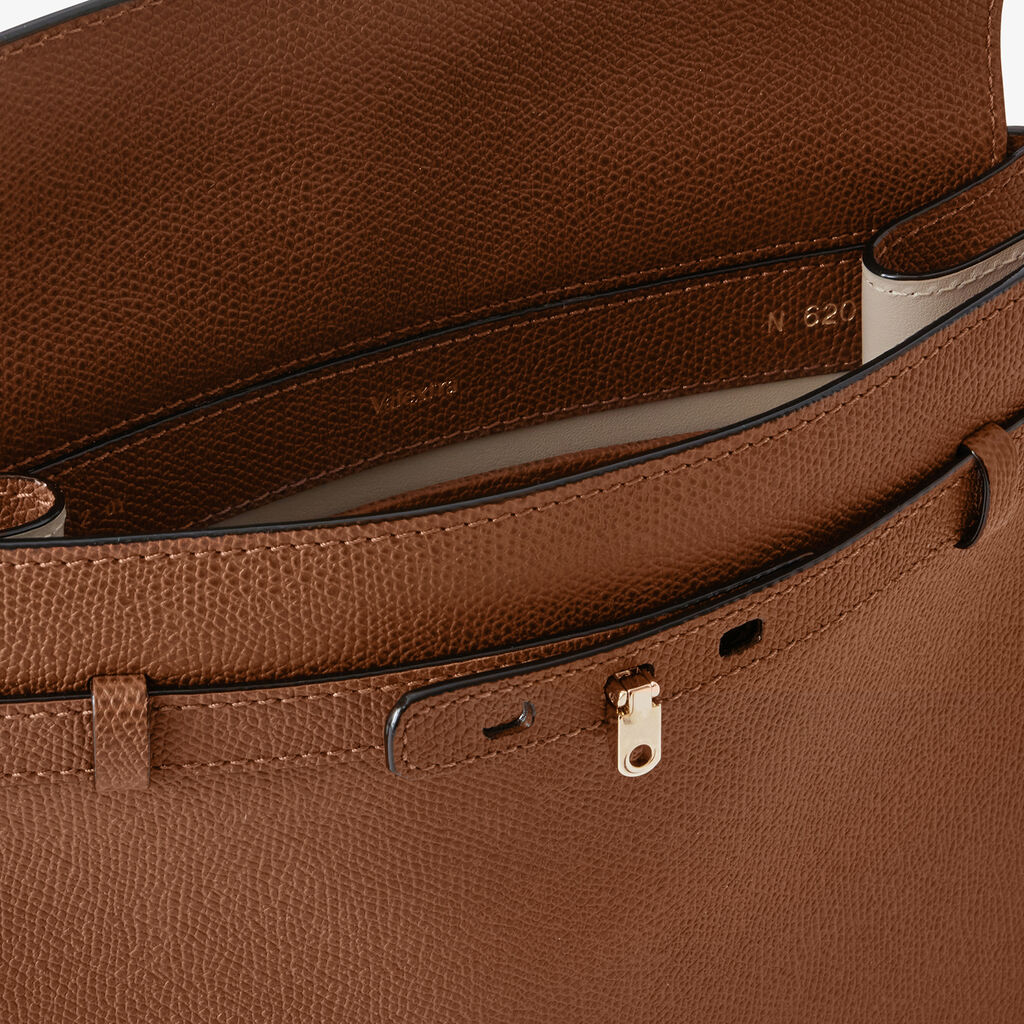 Brera B-Tracollina Crossbody bag - Chocolate Brown - Vitello VS - Valextra - 2