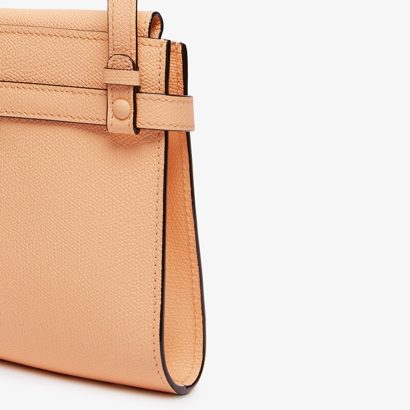 Brera B-Tracollina Slim Crossbody Micro Bag - Sunset Orange - Millepunte calf leather - Valextra - 4