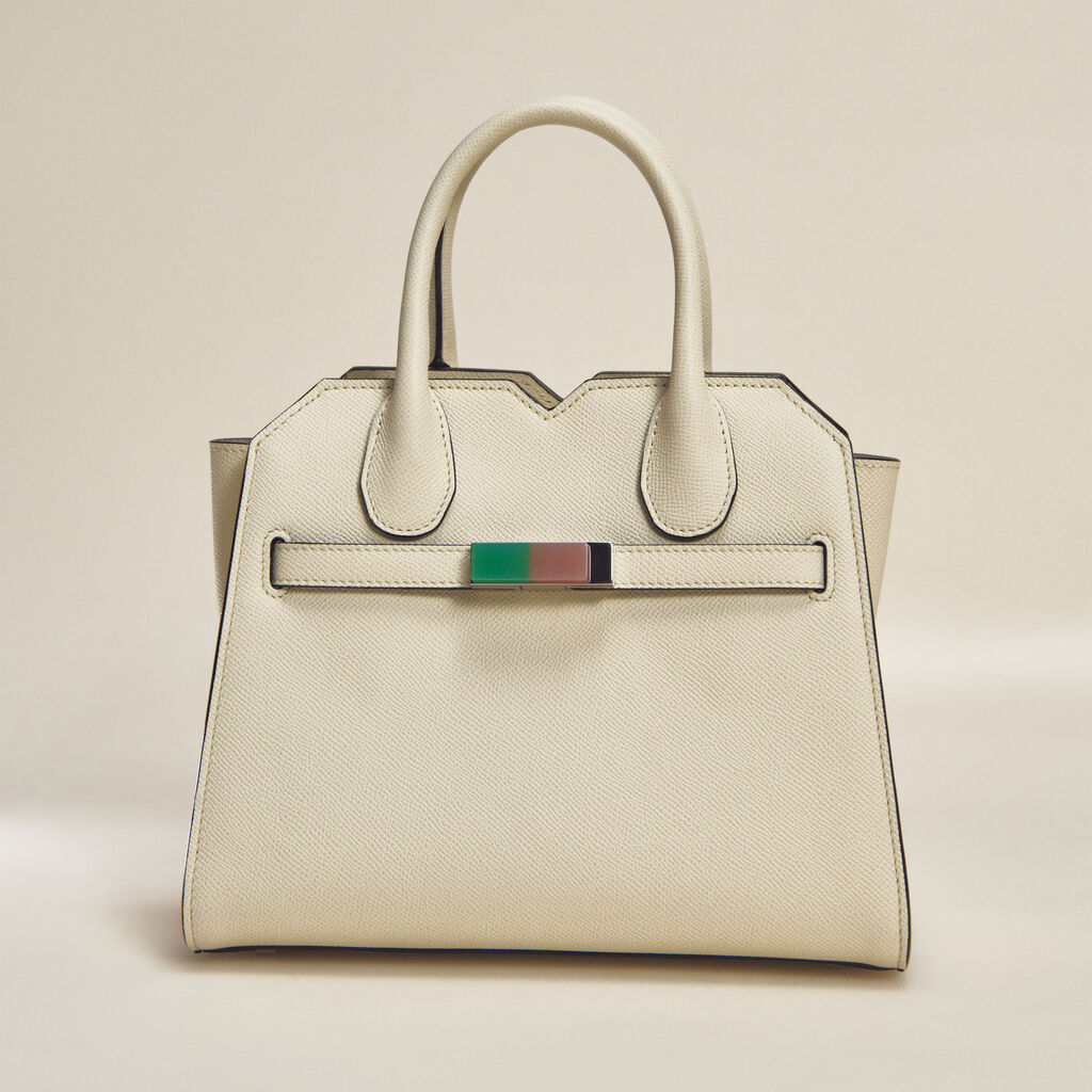 Borsa a Due Manici Milano Resin Tint Mini - - Vitello Millepunte Soft - Valextra - 1