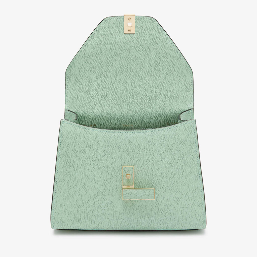 Iside Top handle mini bag - Aqua Green - Vitello VS - Valextra - 7