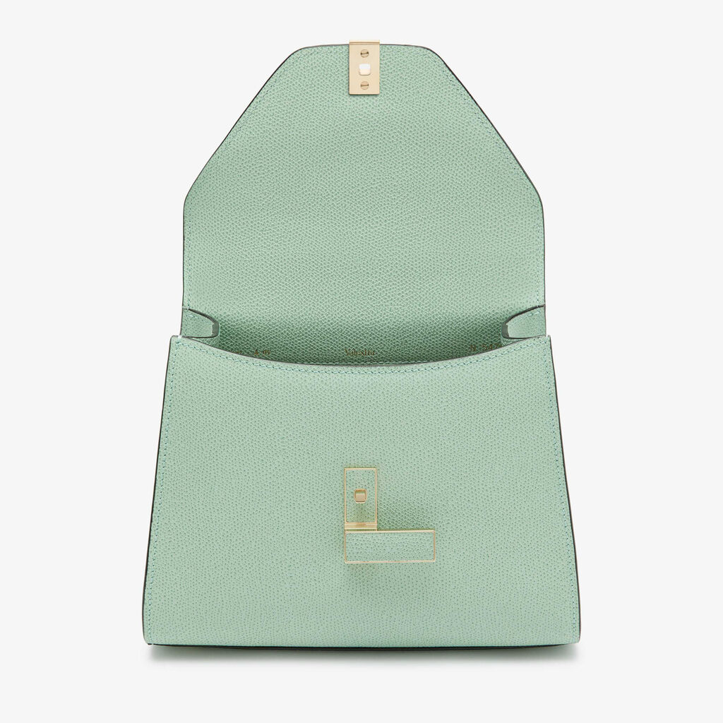 Borsa a Mano Iside Mini - Verde Acqua - Vitello VS - Valextra - 7