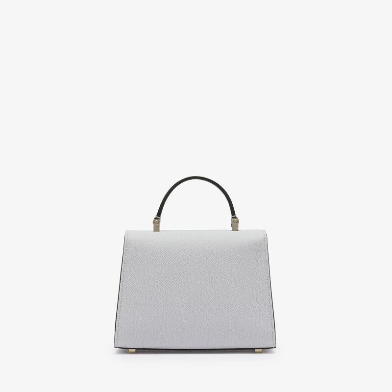 Iside crossbody micro bag - Stone Grey - Millepunte calf leather - Valextra - 6