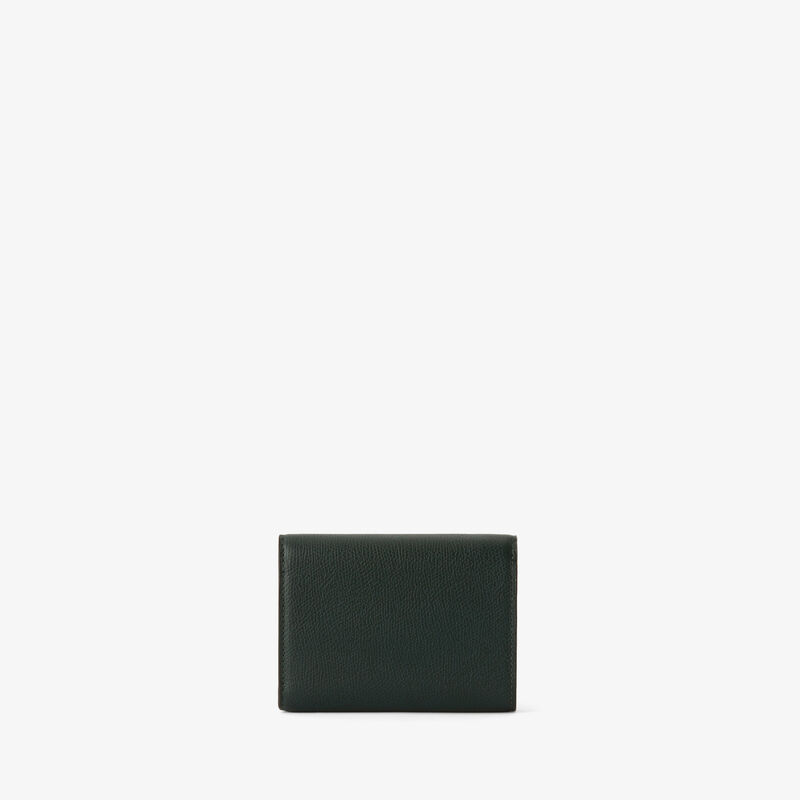 Iside Fold Wallet - Valextra Green - Millepunte calf leather - Valextra - 4