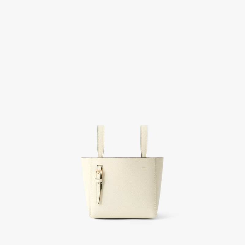 Soft Bucket Nano Bag - Pergamena White - Millepunte calf leather - Valextra - 6