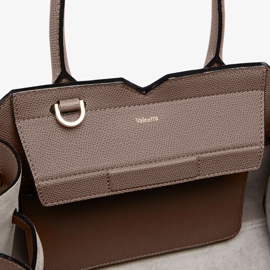 Milano Two Handles Mini Bag - - Millepunte Soft calf leather - Valextra - 7