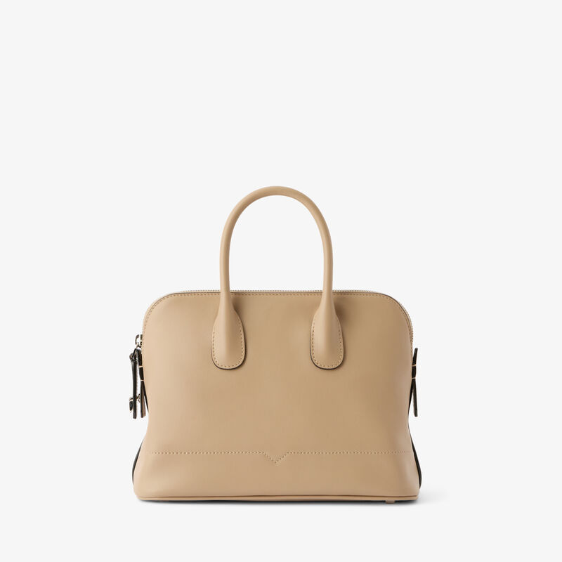 MyLogo Sublime Bowling Mini Bag - Cashmere Beige - Sublime smooth leather - Valextra - 7