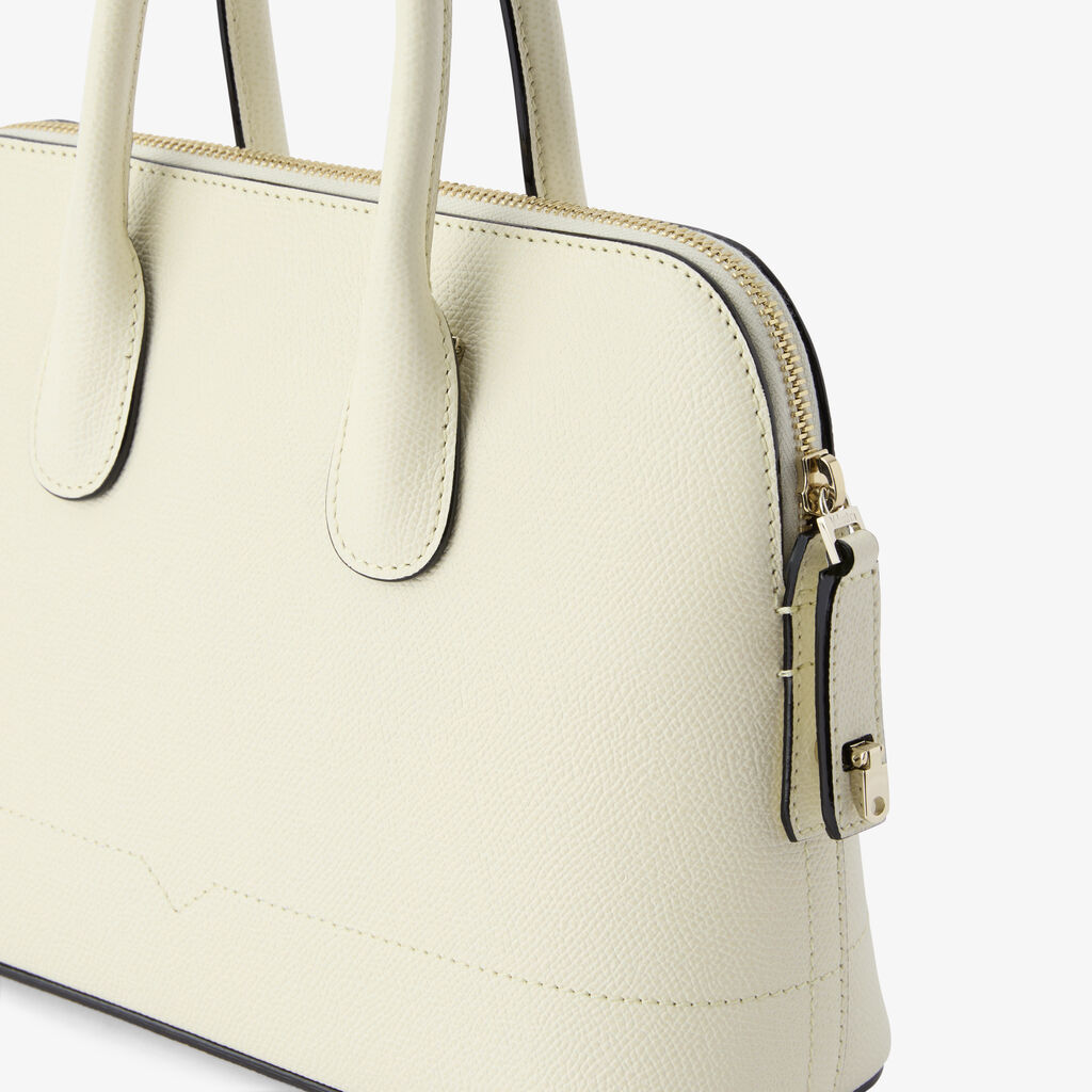 Borsa Bowling MyLogo Mini - Bianco Pergamena - Vitello VS - Valextra - 3