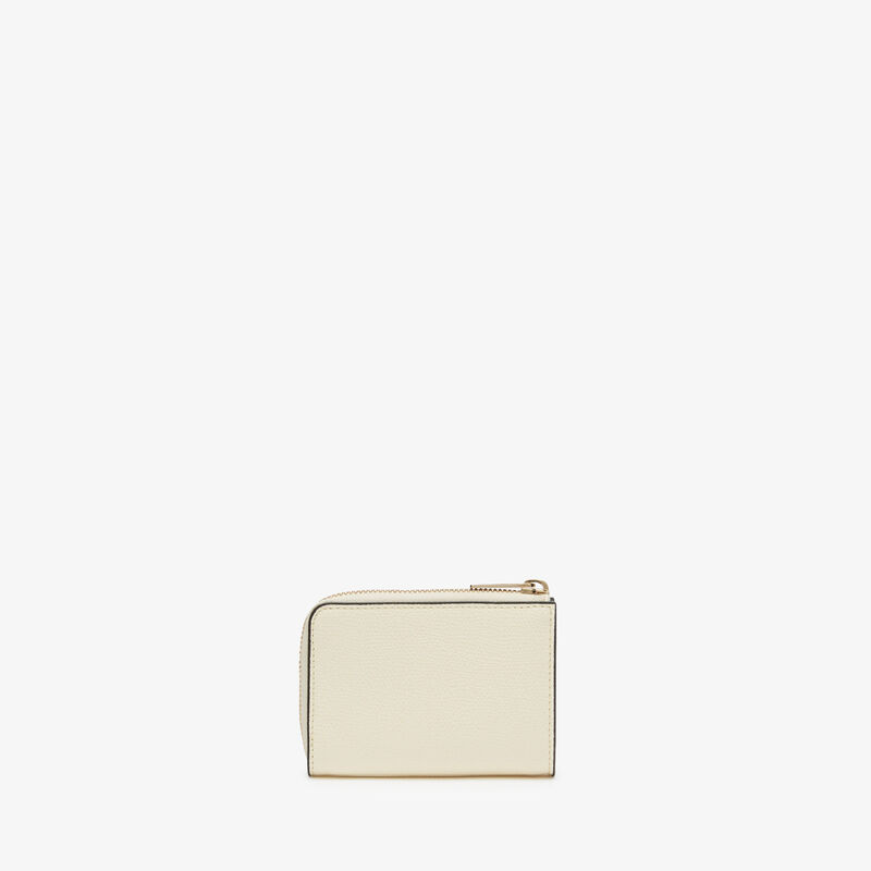 Key Holder Zip Around - Pergamena White - Millepunte calf leather - Valextra - 4