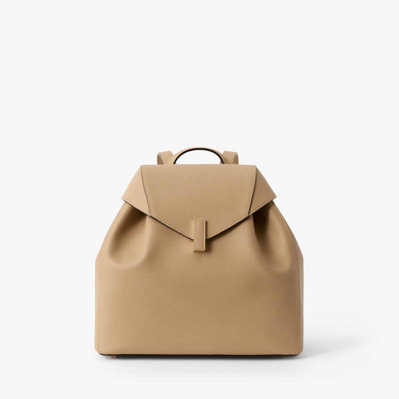 Iside Medium Backpack - Cashmere Beige - Millepunte Soft calf leather - Valextra - 1