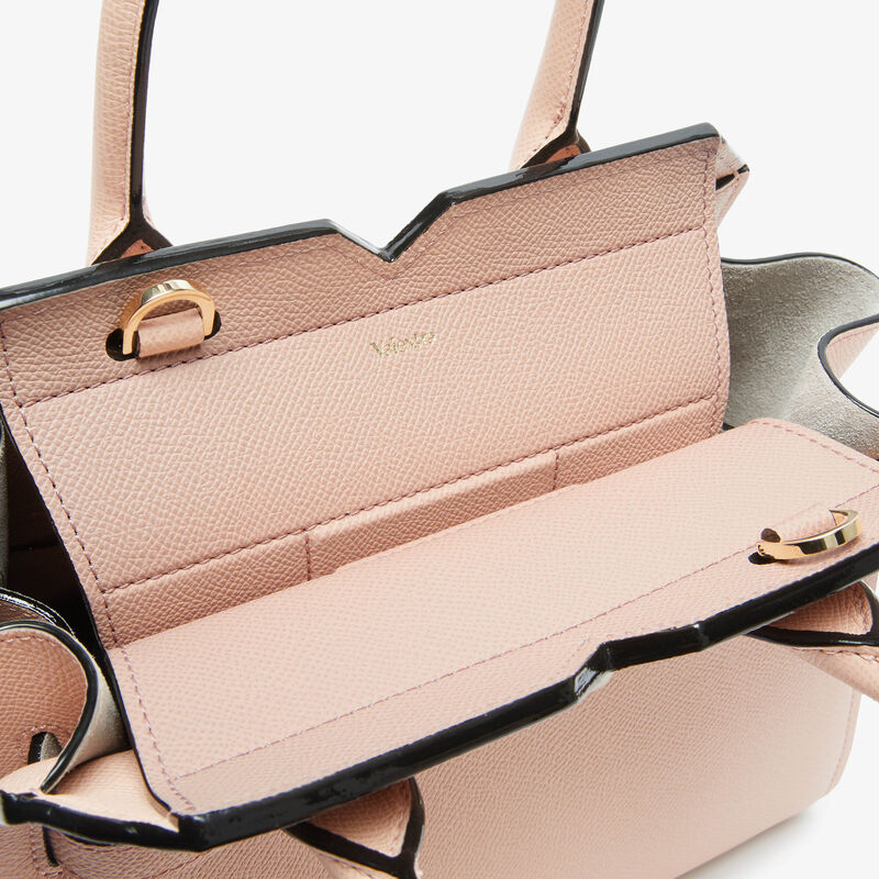 Milano Two Handles Mini Bag - Bonne Mine Pink - Millepunte Soft calf leather - Valextra - 4