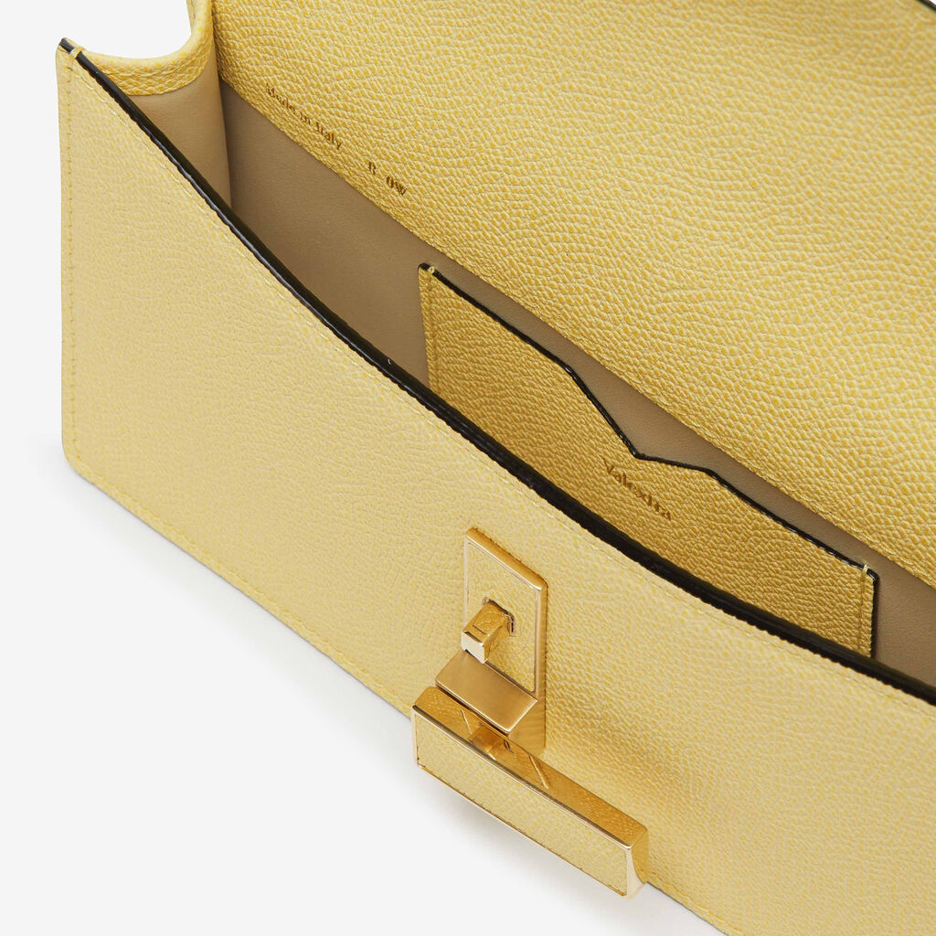 Iside Clutch - Vanilla Yellow - Vitello VS - Valextra - 3