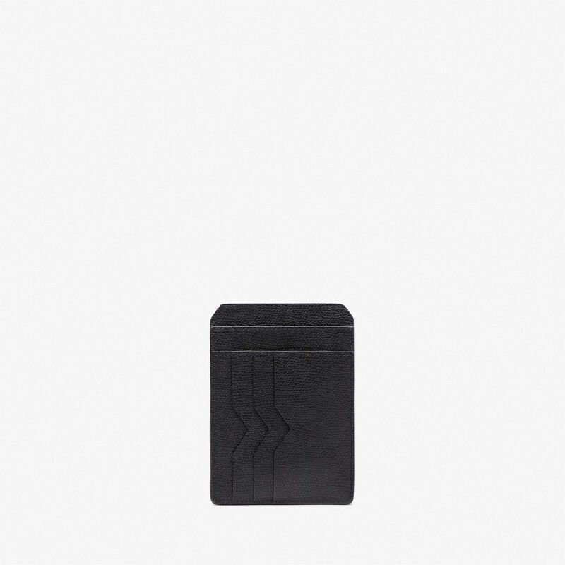 Card Case and Document Holder - Black - Millepunte calf leather - Valextra - 3