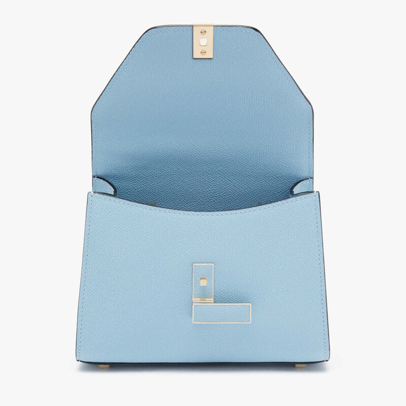 Iside Crossbody Micro Bag - Cerulean Blue - Millepunte calf leather - Valextra - 7