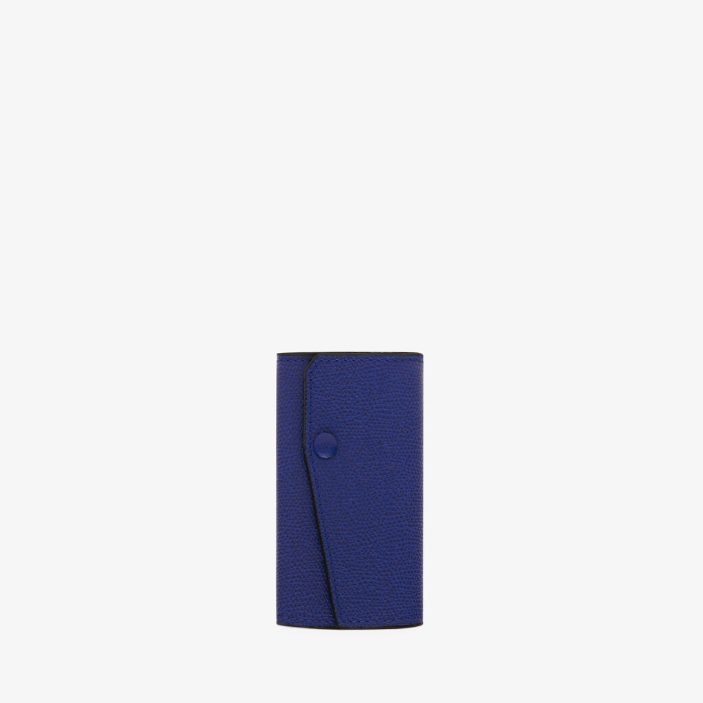 Valextra Portachiavi in Pelle Blu | Valextra