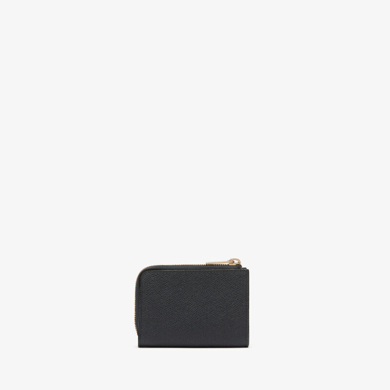 Key Holder Zip Around - Night Blue - Millepunte calf leather - Valextra - 4