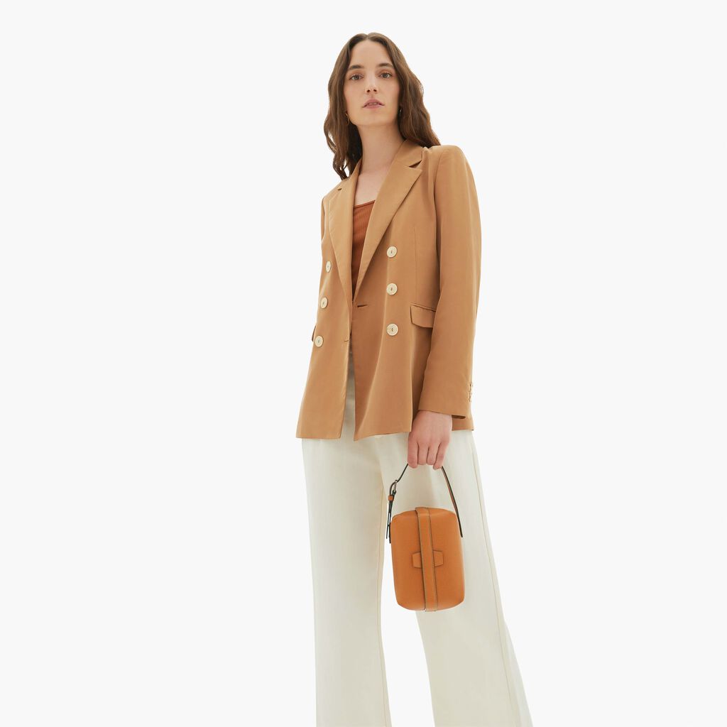 Tric Trac Bag - Havana Brown - Vitello VS - Valextra - 2