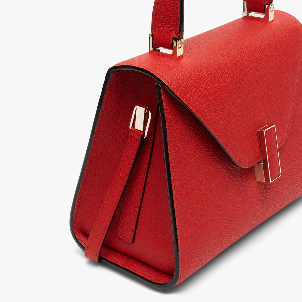 Borsa a Mano Iside Mini - Rosso Love - Vitello VS - Valextra - 5