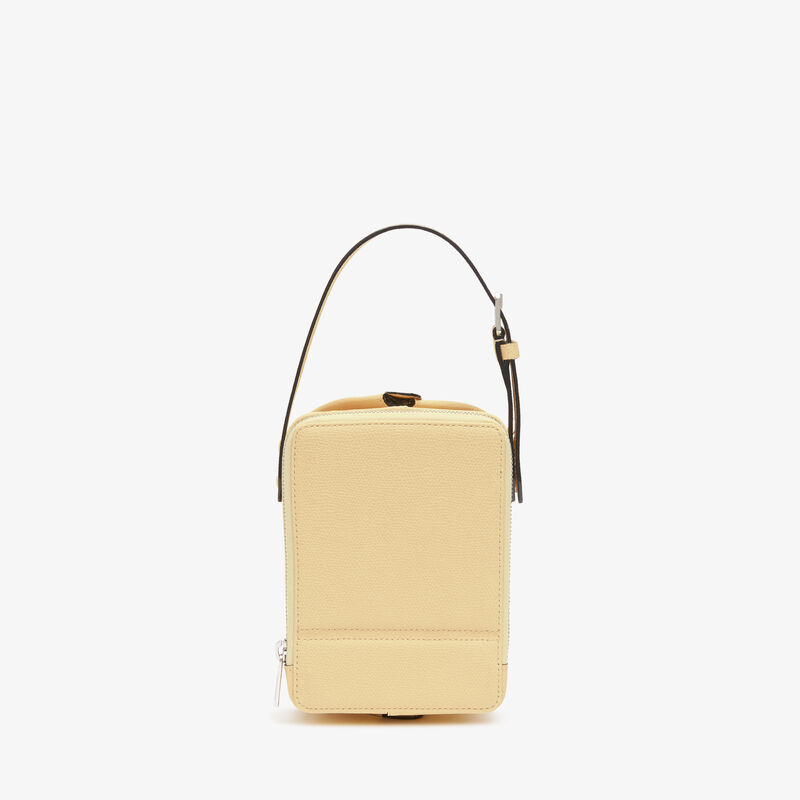 Tric Trac Bag - Cream Yellow - Millepunte calf leather - Valextra - 3