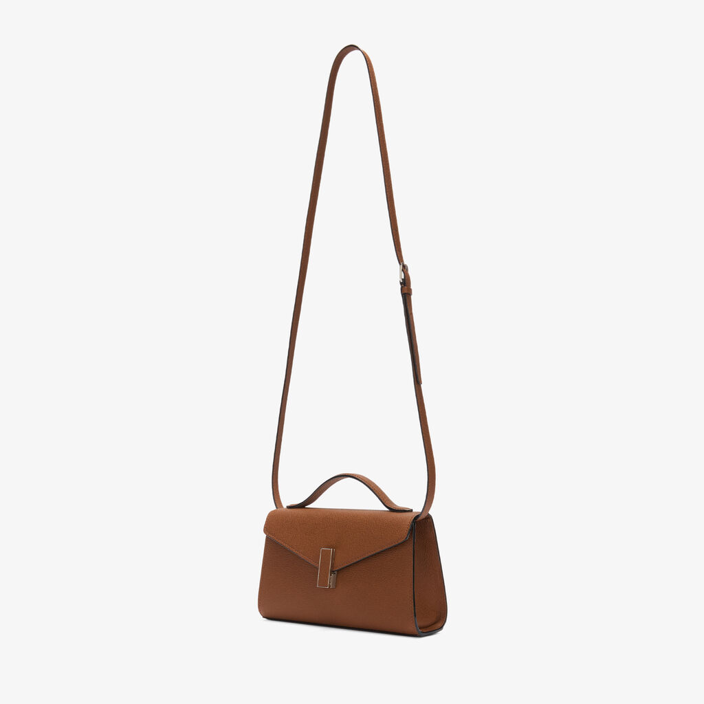 Iside T&igrave;n Top Handle Bag - Chocolate Brown - Millepunte calf leather - Valextra - 6
