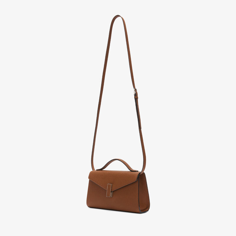 Iside T&igrave;n Top Handle Bag - Chocolate Brown - Millepunte calf leather - Valextra - 6