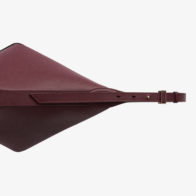 ViVi Hobo Medium Bag - Claret Red - Millepunte Soft calf leather - Valextra - 6