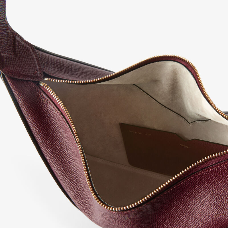 ViVi Hobo Medium Bag - Claret Red - Millepunte Soft calf leather - Valextra - 2