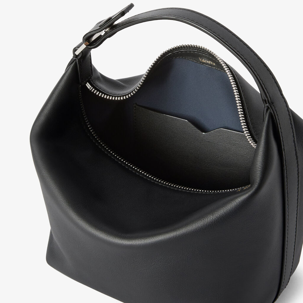 Mochi Sublime Top Handle Mini Bag - Black - Sublime smooth leather - Valextra - 3