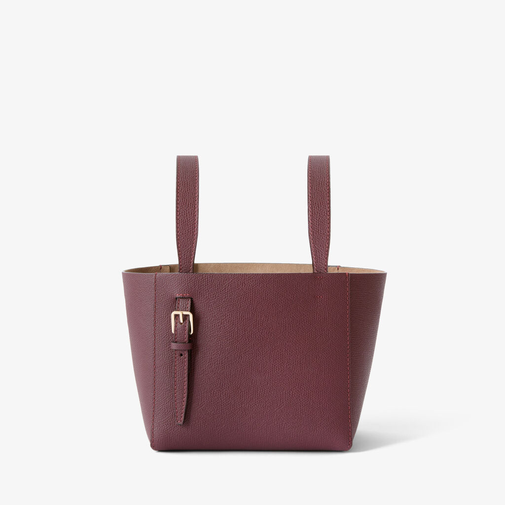 Soft Bucket Micro bag - Claret Red - Millepunte calf leather - Valextra - 6