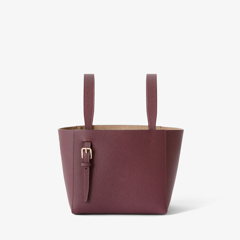Soft Bucket Micro bag - Claret Red - Millepunte calf leather - Valextra - 6