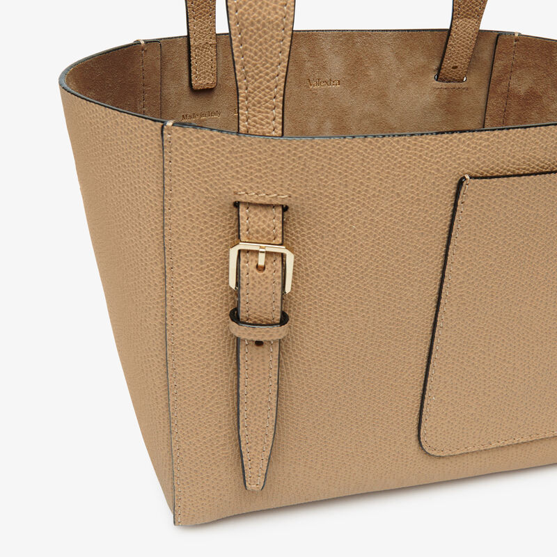 Soft Bucket Micro bag - Cashmere Beige - Millepunte calf leather - Valextra - 5
