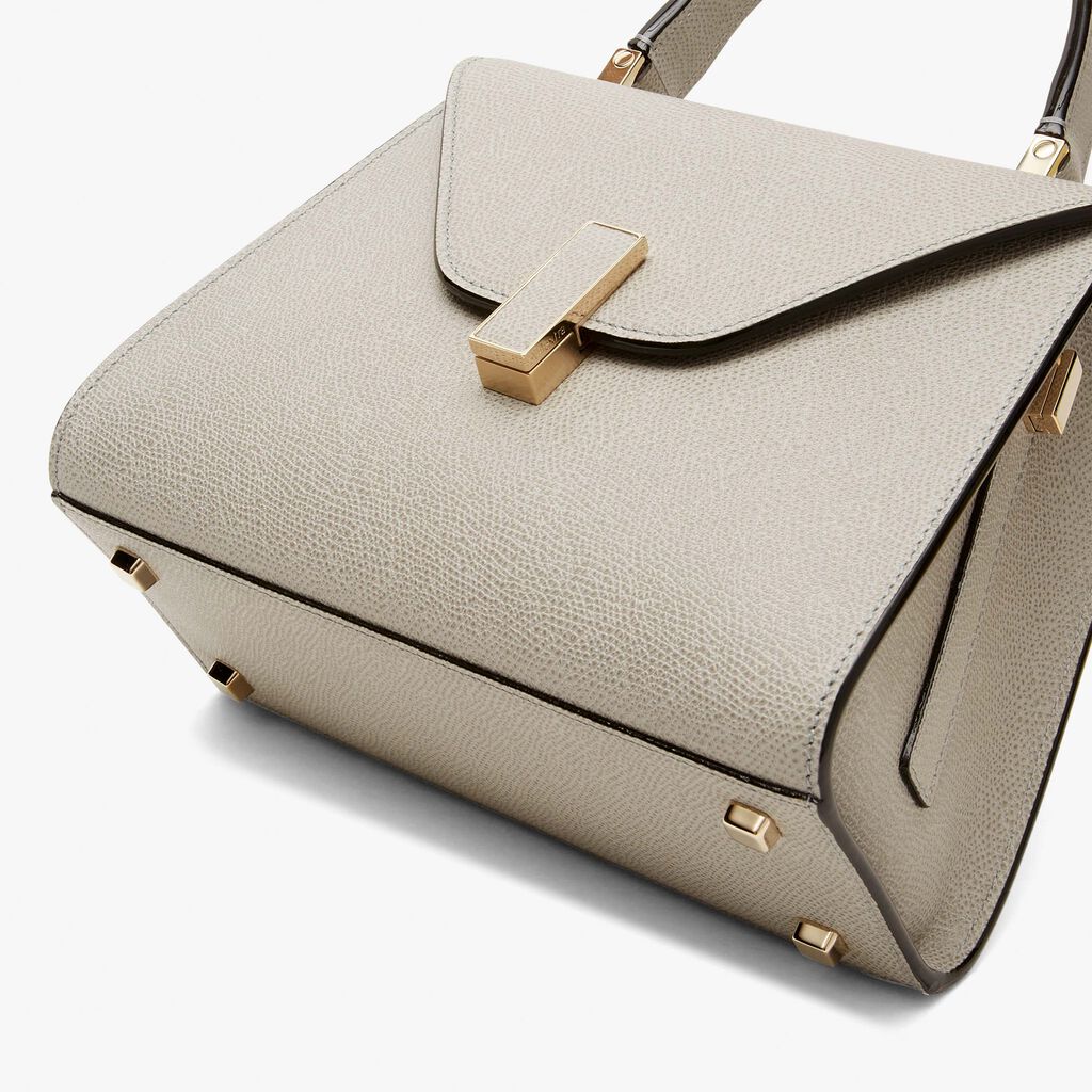 Iside Top handle mini bag - Ash Grey - Vitello VS - Valextra - 4