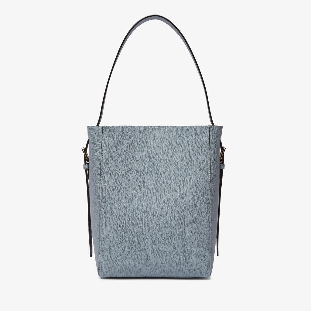 Soft Bucket Mini Bag - Niagara Blue - Vitello VS - Valextra - 6