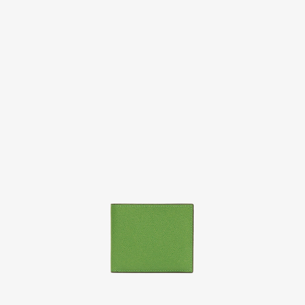 Valextra Portafoglio bifold piccolo in Pelle Verde | Valextra