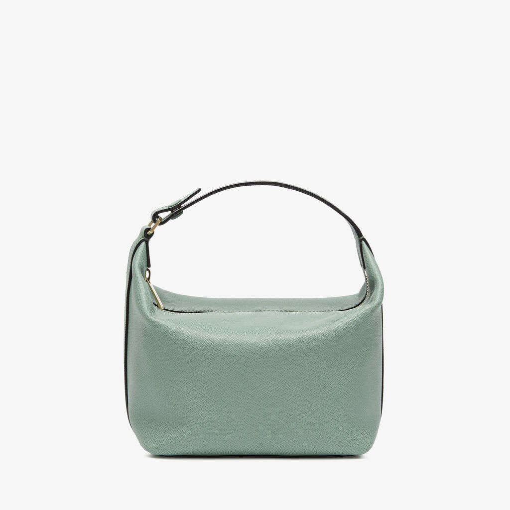 Mochi Top Handle Mini Bag - Eucalyptus Green - Vitello Millepunte Soft - Valextra - 1