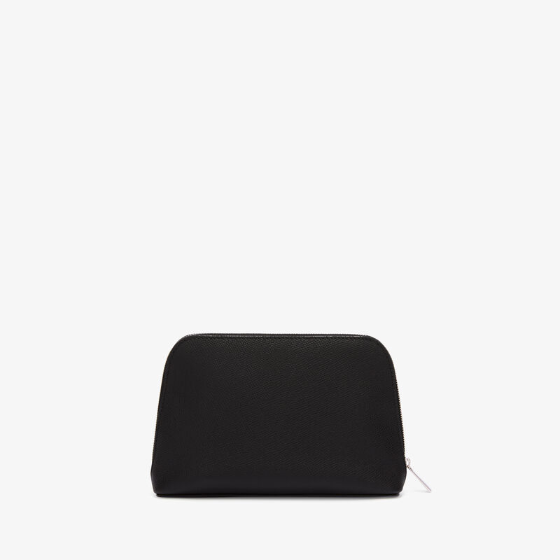 Cosmetic Medium Case - Black - Millepunte Soft calf leather - Valextra - 4
