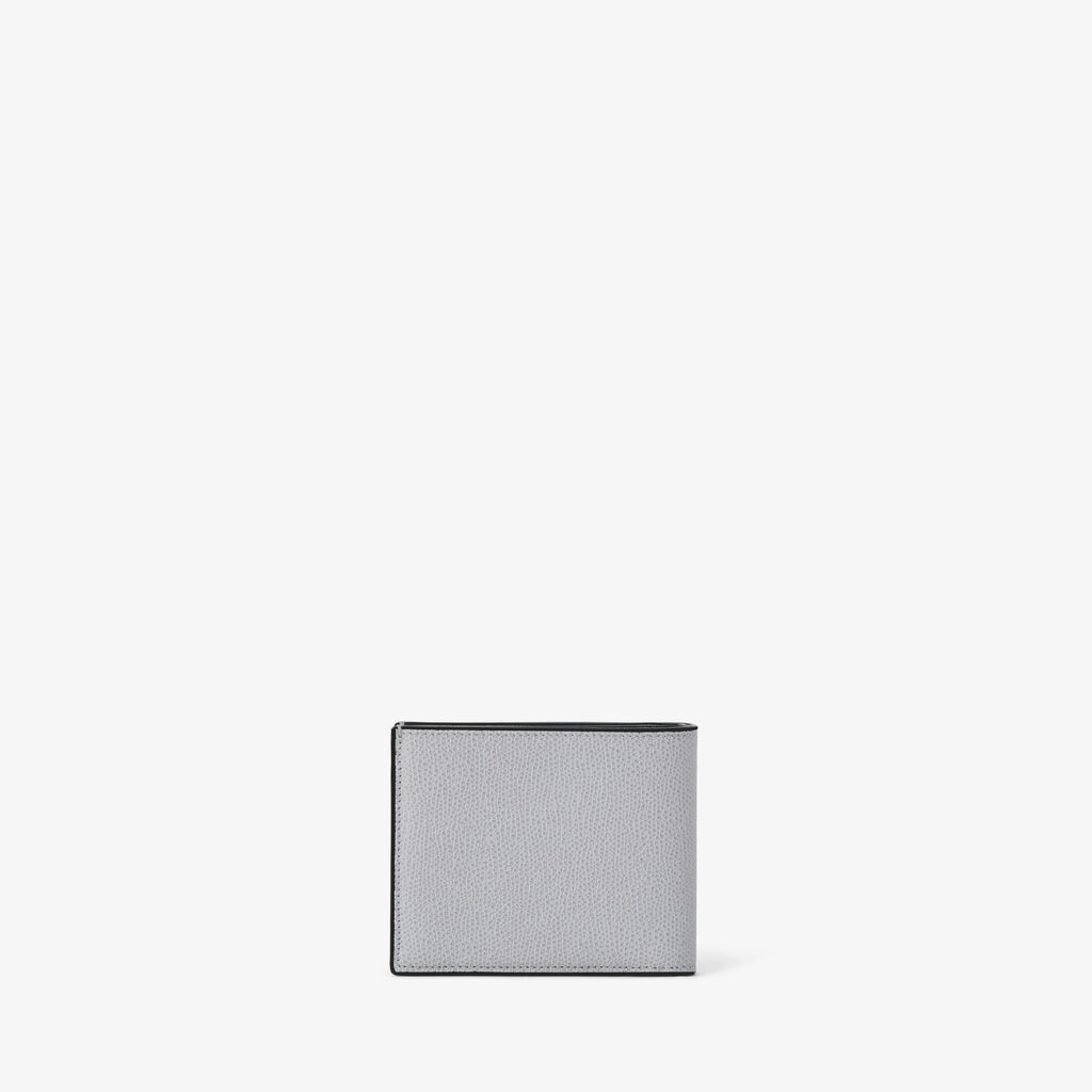 Wallet 4Cc With Coin Holder - Stone Grey - Vitello VS - Valextra - 3