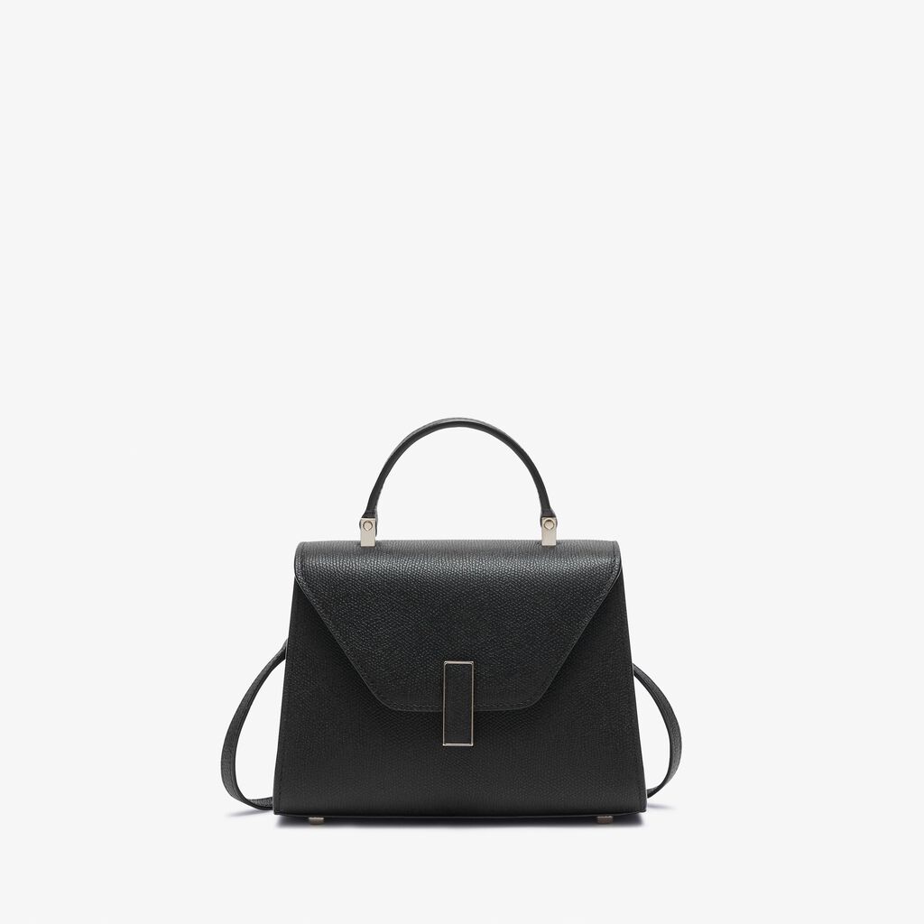 Borsa a Tracolla Iside Micro - Nero - Vitello VS - Valextra - 1