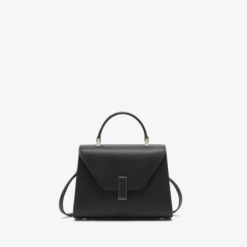 Iside crossbody micro bag - Black - Millepunte calf leather - Valextra - 1