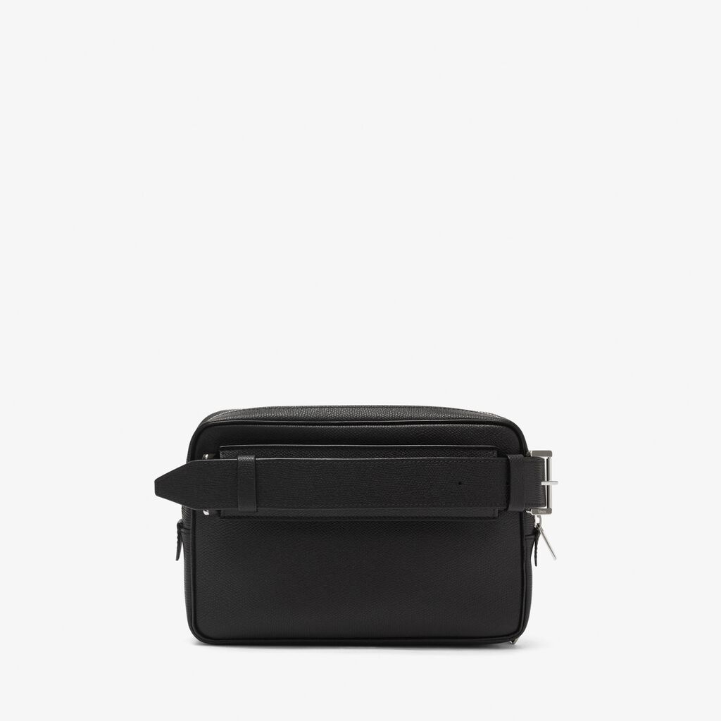 V-Line Bum Bag - Black - Vitello VS - Valextra - 6