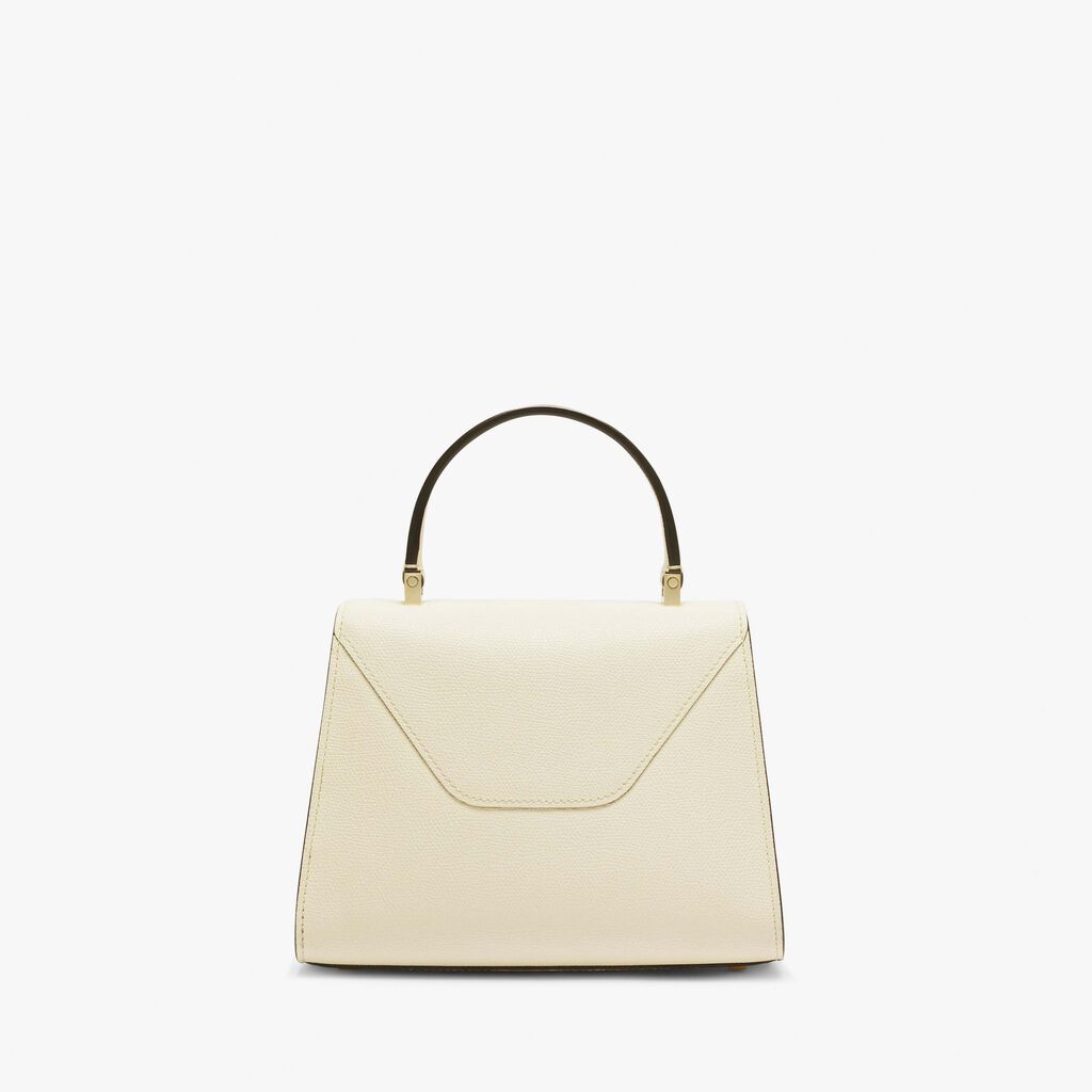 Borsa a Mano Iside Mini - Bianco Pergamena - Vitello VS - Valextra - 7