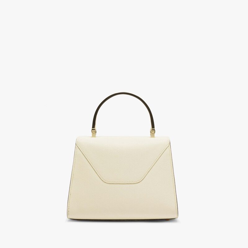 Iside Top handle mini bag - Pergamena White - Millepunte calf leather - Valextra - 6