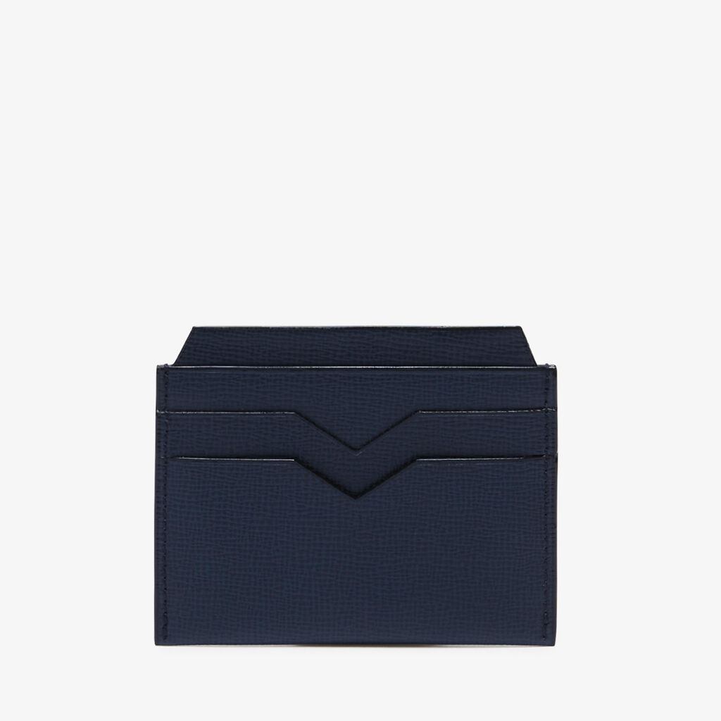 4CC Card Case - Dark Blue - Cuoio VL - Valextra - 5