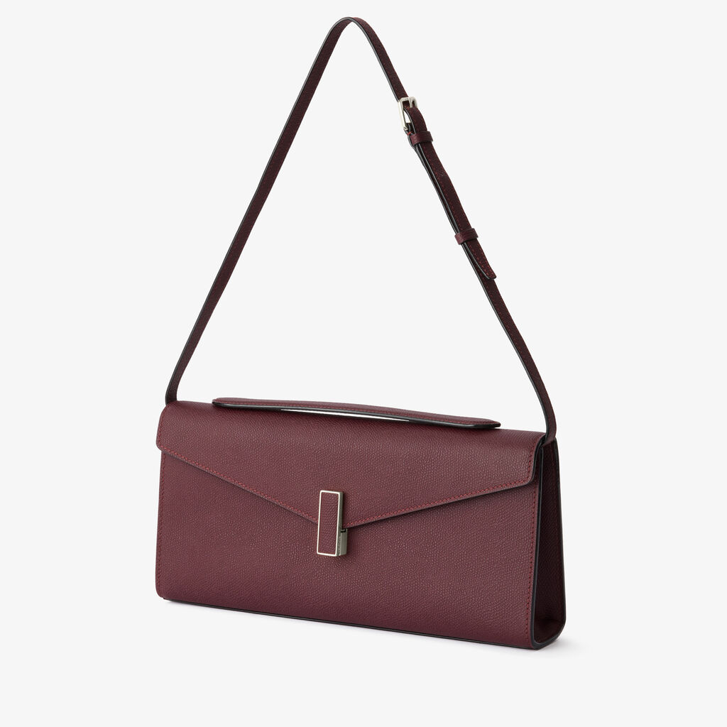 Iside Clutch - Claret Red - Millepunte calf leather - Valextra - 5
