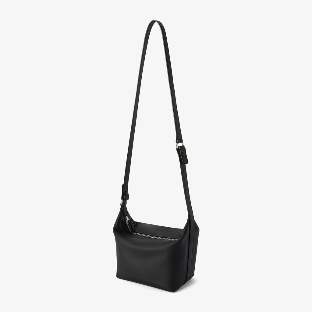 Mochi Sublime Top Handle Mini Bag - Black - Sublime smooth leather - Valextra - 4