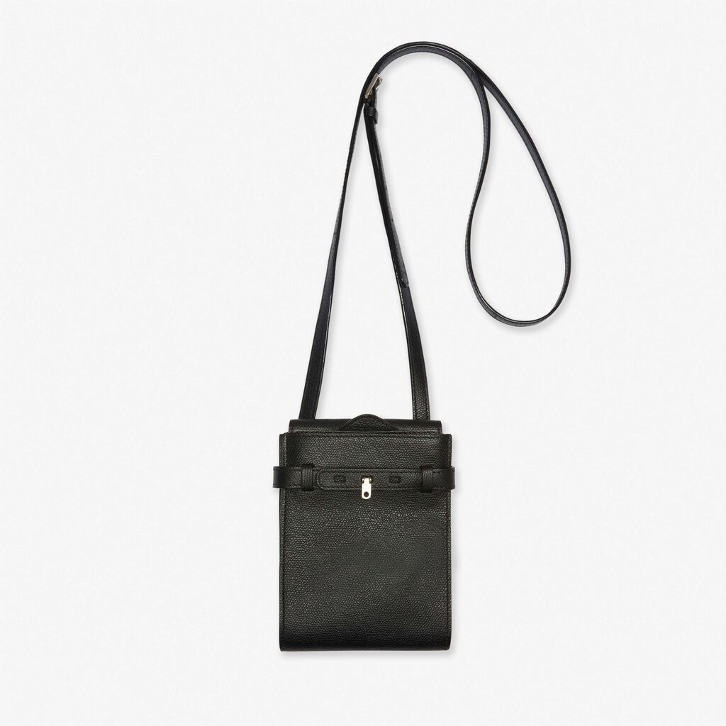 Borsa a tracolla Brera B-tracollina Slim Micro - Nero - Vitello VS - Valextra - 1