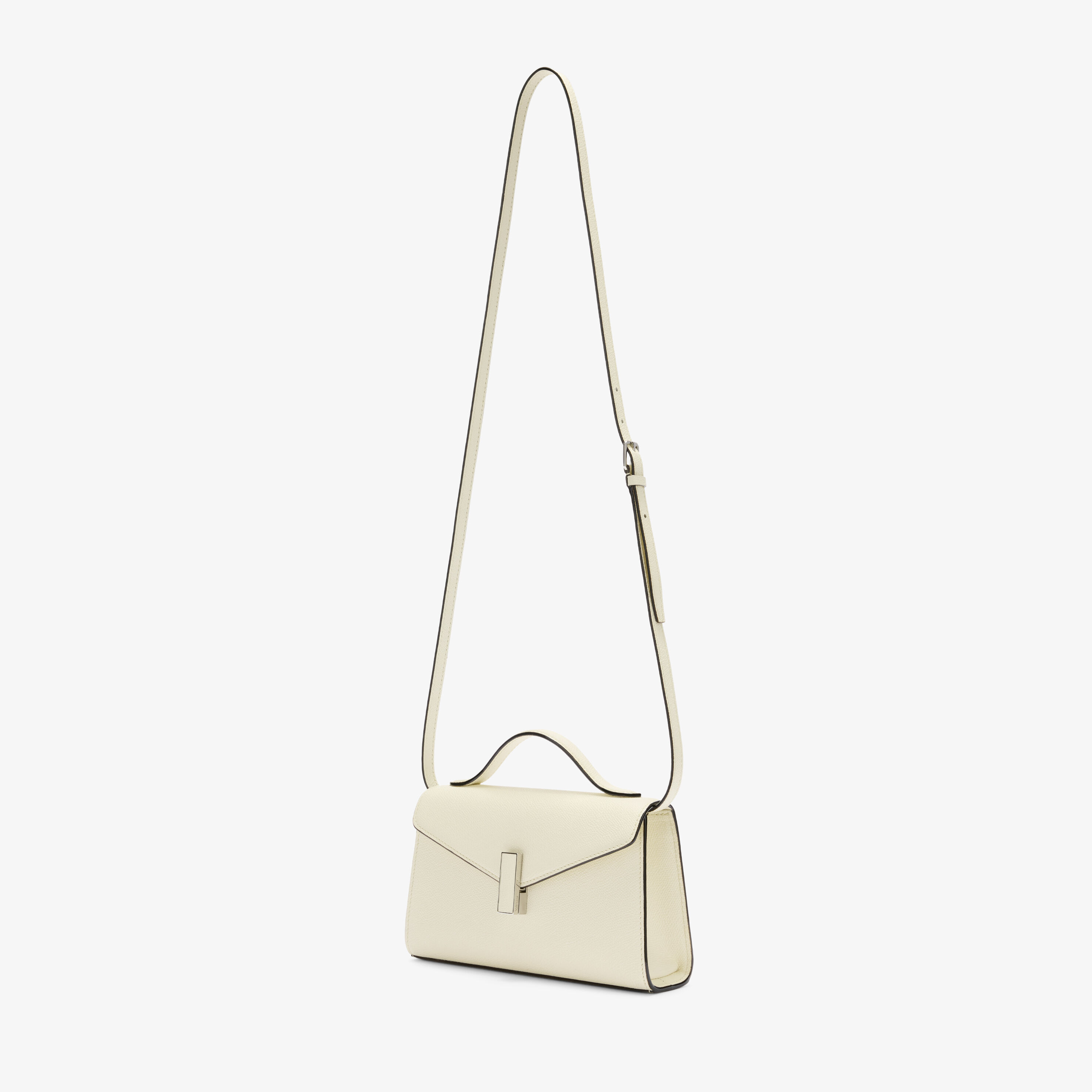 Women's White Luxury Leather Iside Tìn Top Handle Bag | Valextra