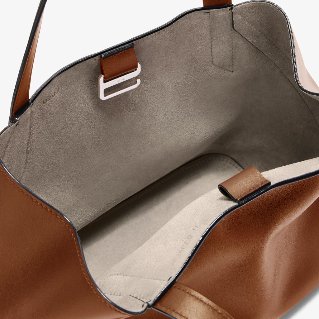 Borsa a Due Manici Gio Sublime - Marrone Cioccolato - Pelle liscia Sublime - Valextra - 4