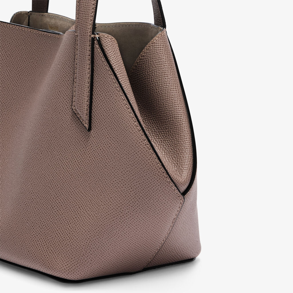 Gio Two Handles Bag - Sahara Brown - Millepunte Soft calf leather - Valextra - 6