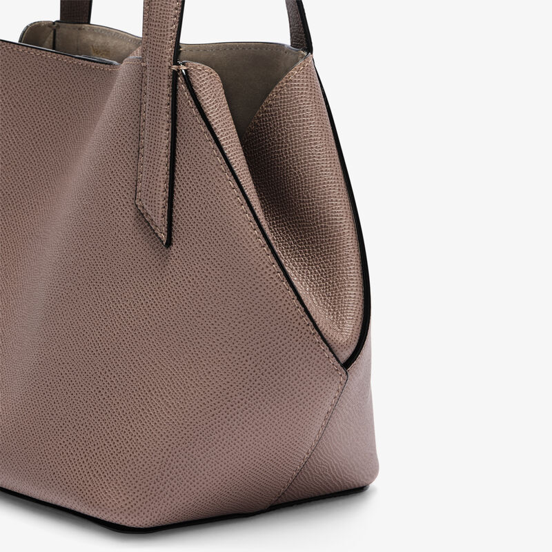 Gio Two Handles Bag - Sahara Brown - Millepunte Soft calf leather - Valextra - 6