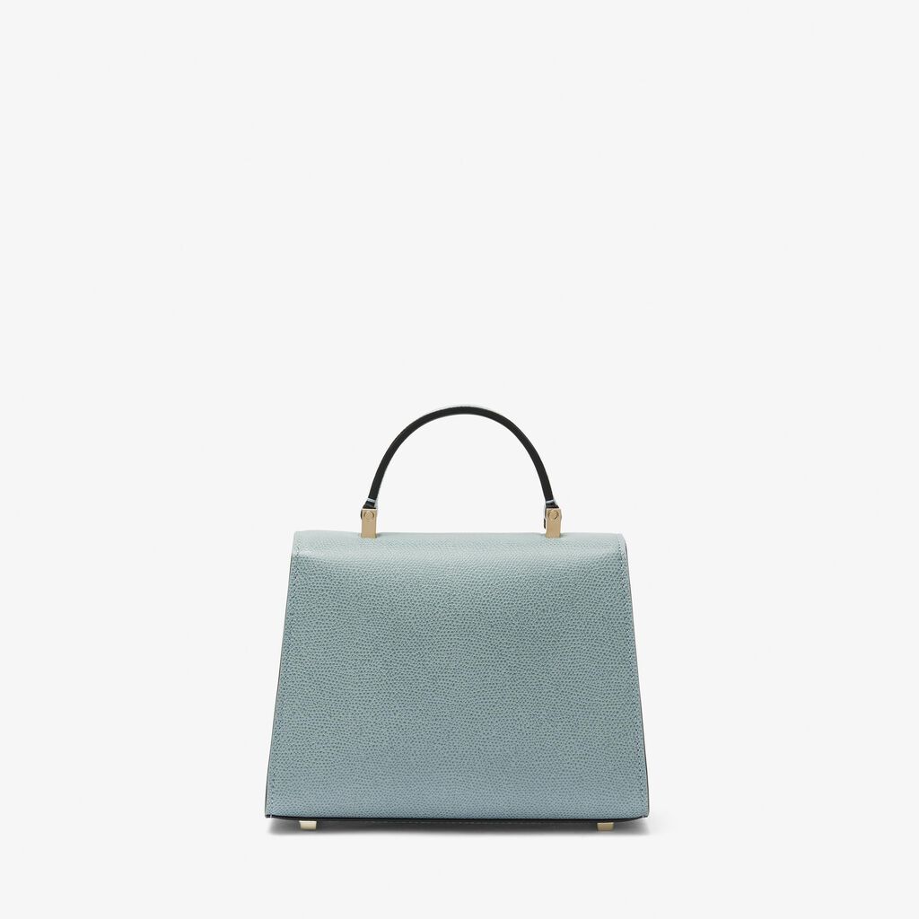 Iside crossbody micro bag - Smokey Blue - Vitello VS - Valextra - 6
